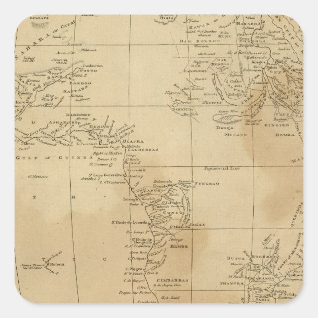 Africa 31 square sticker (Front)