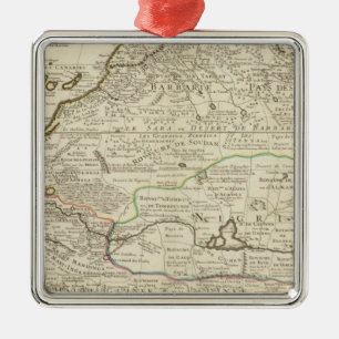 Africa 32 metal ornament