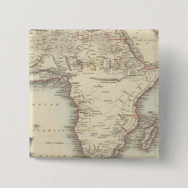 Africa 33 2 inch square button (Front)