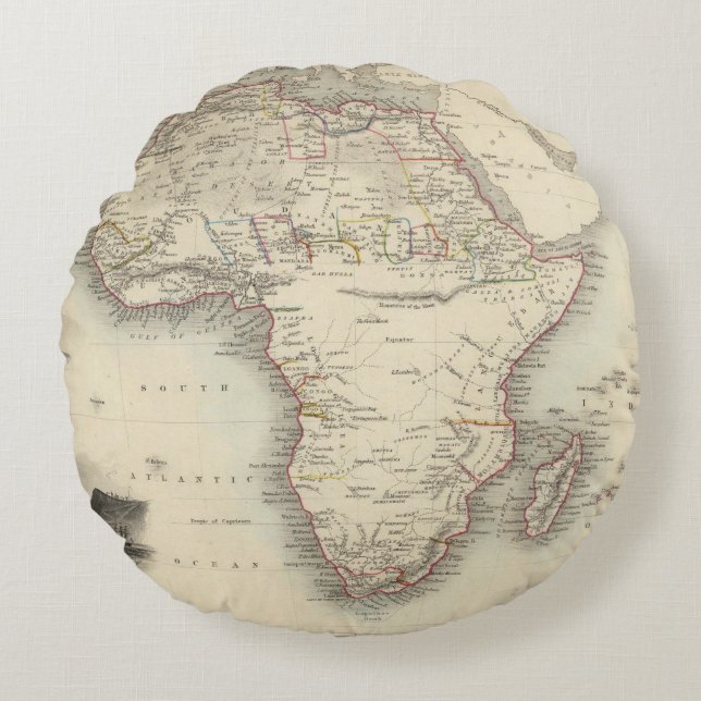 Africa 33 round pillow (Front)