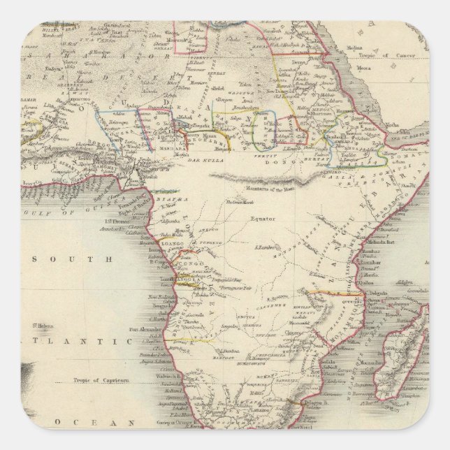 Africa 33 square sticker (Front)