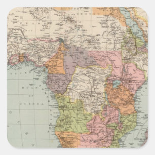 Africa 35 square sticker