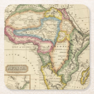 Africa 36 square paper coaster