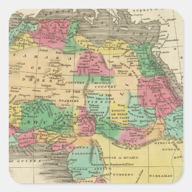 Africa 38 square sticker (Front)