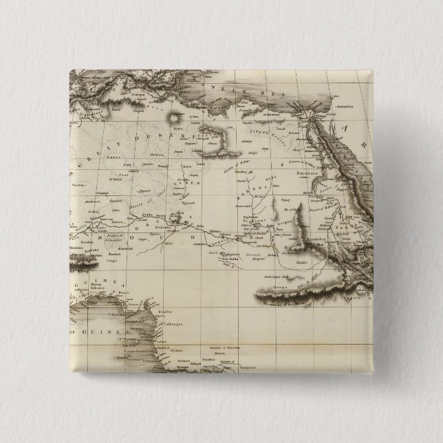 Africa 39 2 inch square button (Front)