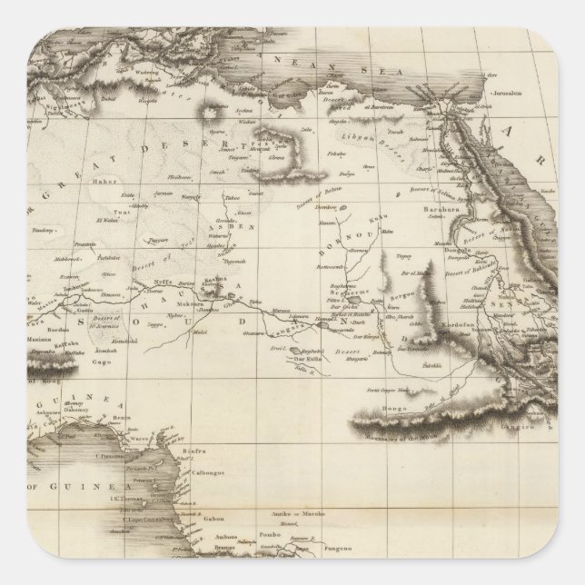 Africa 39 square sticker (Front)