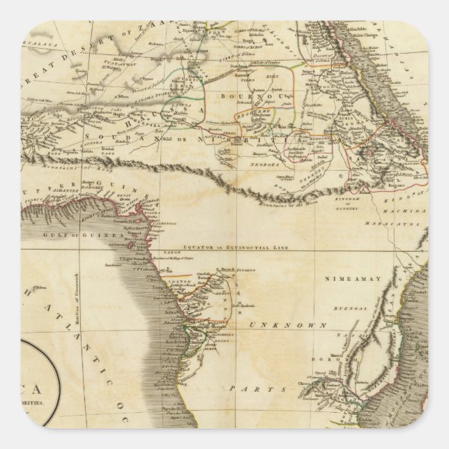 Africa 42 square sticker (Front)