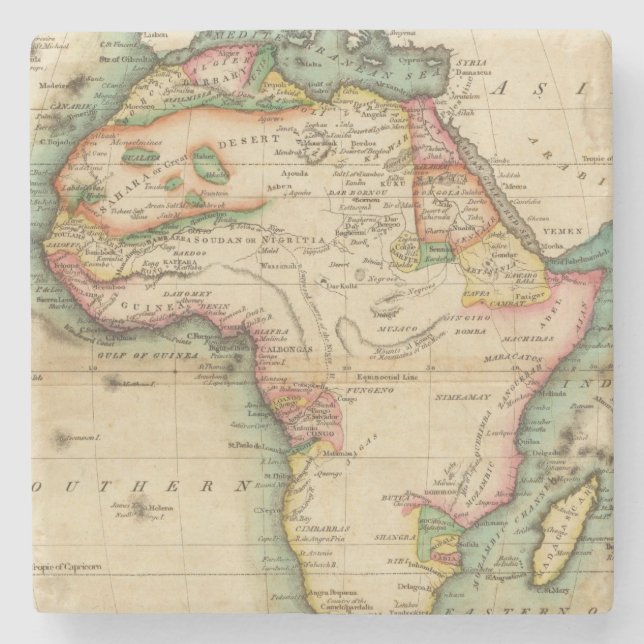 Africa 43 stone coaster (Front)