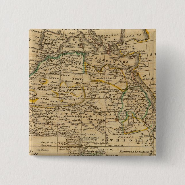 Africa 45 2 inch square button (Front)