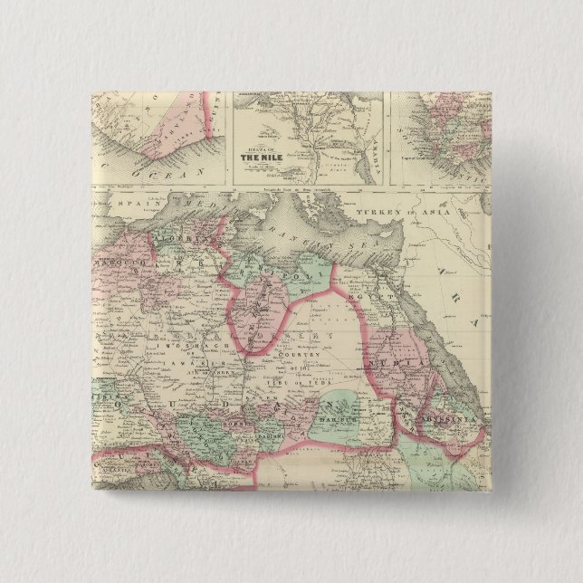 Africa 47 2 inch square button (Front)