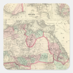 Africa 47 square sticker