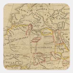 Africa 4 square sticker