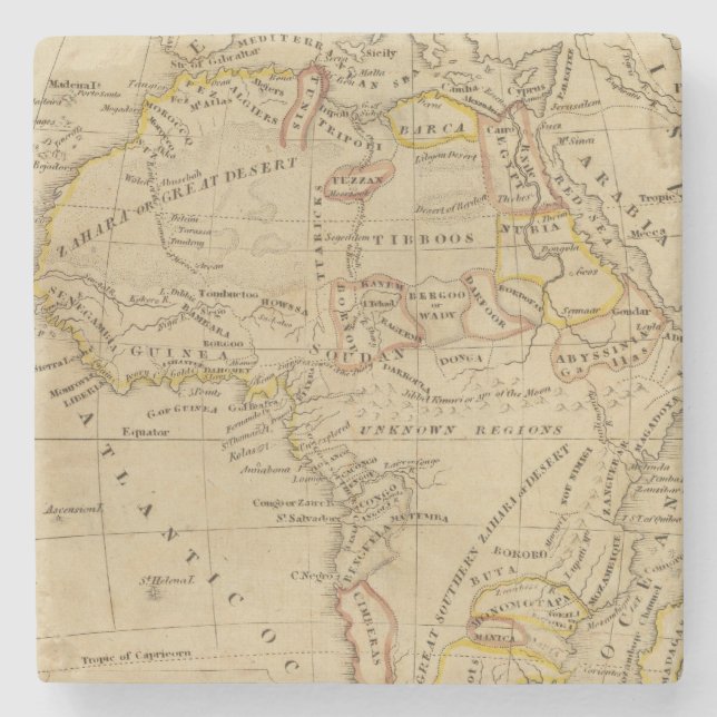 Africa 4 stone coaster (Front)