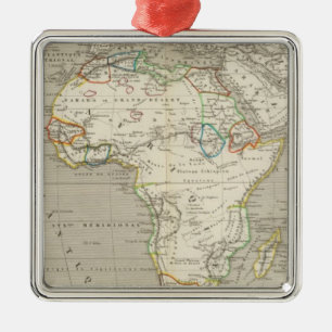 Africa 8 metal ornament