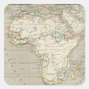 Africa 8 square sticker