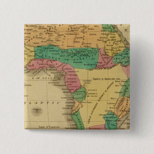 Africa 9 2 inch square button