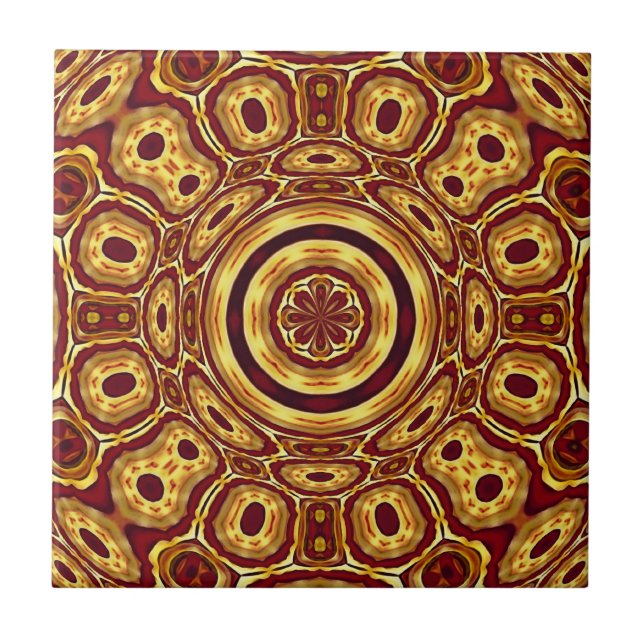 Africa Abstract Art Pattern Tile (Front)