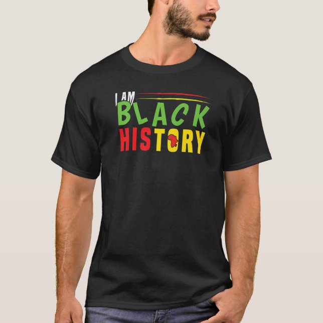 Africa African Black History Pride Black History M T-Shirt (Front)
