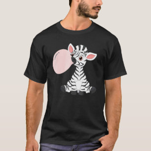 Africa Animal Pink Bubblegum Baby Zebra T-Shirt