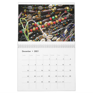 Africa Art Colander With Beautiful Pictures Calendar