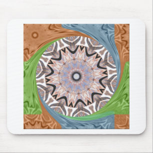 Africa Asia traditional edgy pattern Mouse Pad