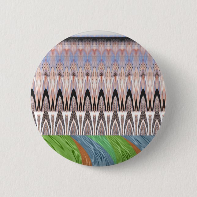Africa Asia traditional pattern 2 Inch Round Button (Front)