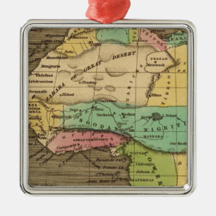 Africa, Atlantic Metal Ornament