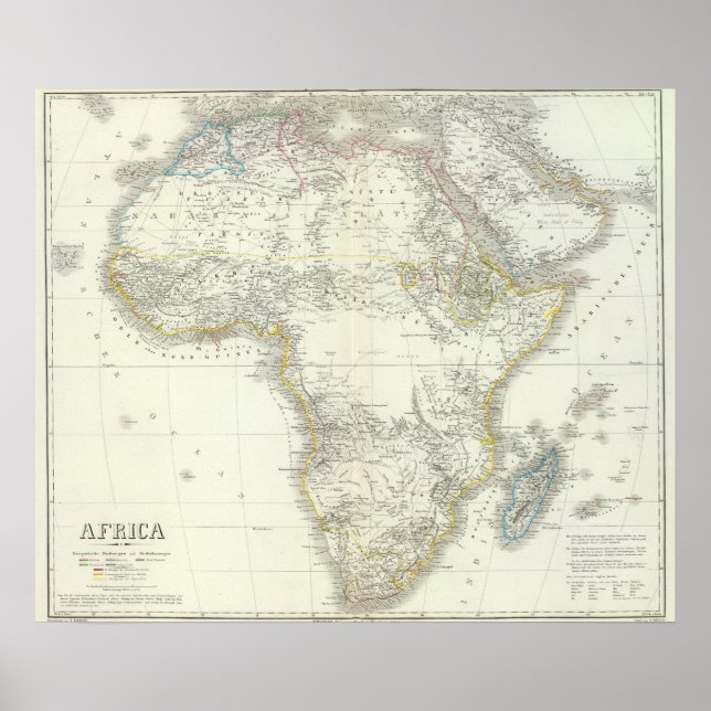 Africa Atlas Map Poster (Front)