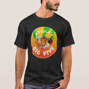 Africa Big Five Animals T Shirt BIG 5 of Africa
