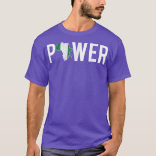 Africa Black African Power Nigeria Map  T-Shirt