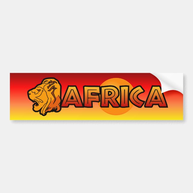 Africa Bumpersticker Bumper Sticker (Front)