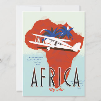 Africa By Air travel poster