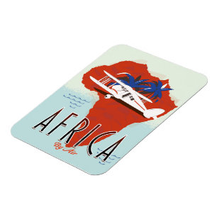 Africa By Air travel poster Magnet