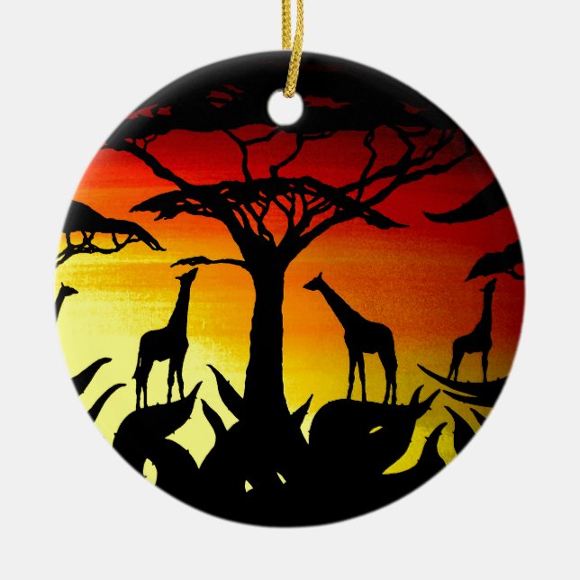 AFRICA CERAMIC ORNAMENT (Front)