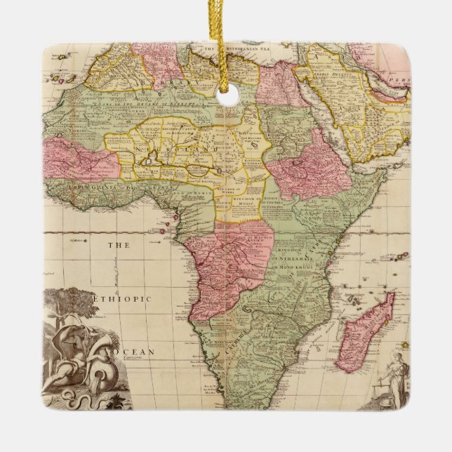 Africa circa 1725 ceramic ornament (Front)