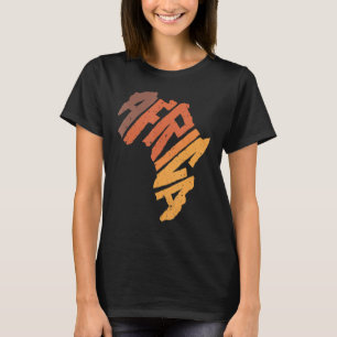 Africa Continent Letter African Safari Culture Pri T-Shirt