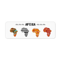 Africa continent stickers