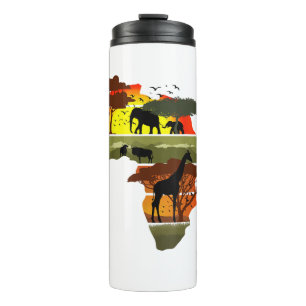 Africa Continent Sunset Safari Nature Wild Life  Thermal Tumbler