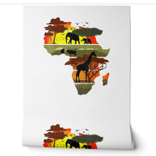 Africa Continent Sunset Safari Nature Wild Life Wallpaper
