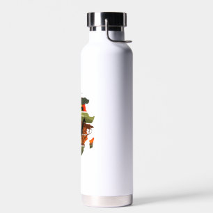 Africa Continent Sunset Safari Nature Wild Life  Water Bottle