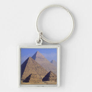 Africa, Egypt, Cairo, Giza. Great pyramids Keychain