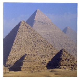 Africa, Egypt, Cairo, Giza. Great pyramids Tile