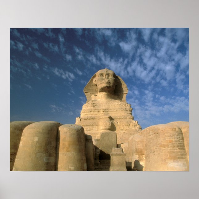Africa, Egypt, Cairo, Giza Plateau. Sphinx Poster (Front)