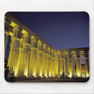 Africa, Egypt, Luxor. Sun court of Amenhotep Mouse Pad