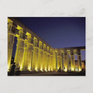 Africa, Egypt, Luxor. Sun court of Amenhotep Postcard