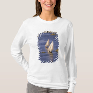 Africa, Egypt, Upper Egypt, Aswan. Feluccas T-Shirt