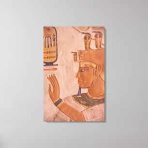 Africa, Egypt, Valley of the Kings. Tomb wall Canvas Print