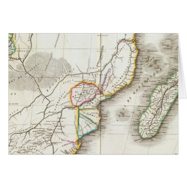 Africa Engraved map (Front Horizontal)