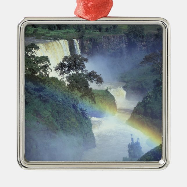 Africa, Ethiopia, Blue Nile River, Cataract. Metal Ornament (Front)