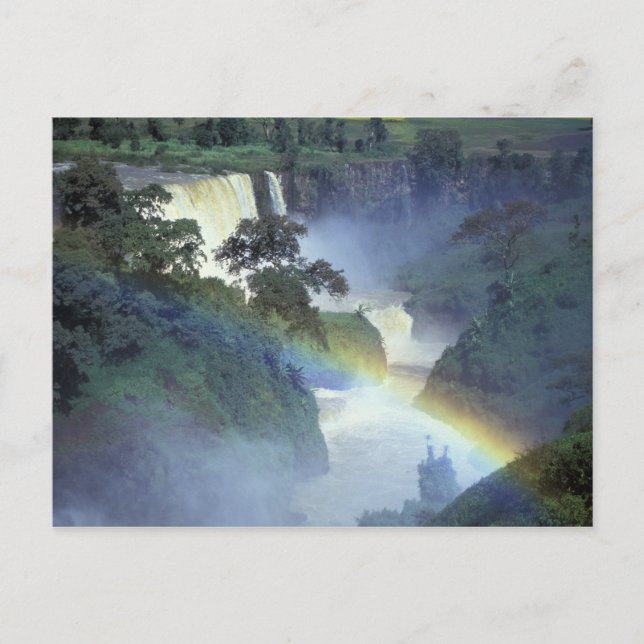 Africa, Ethiopia, Blue Nile River, Cataract. Postcard (Front)